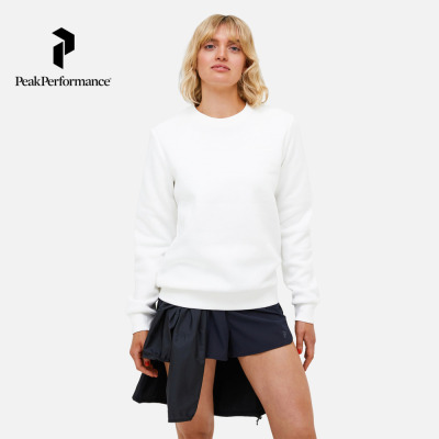 Peak Performance壁克峰新款女子户外机能圆领保暖可叠穿抓绒卫衣