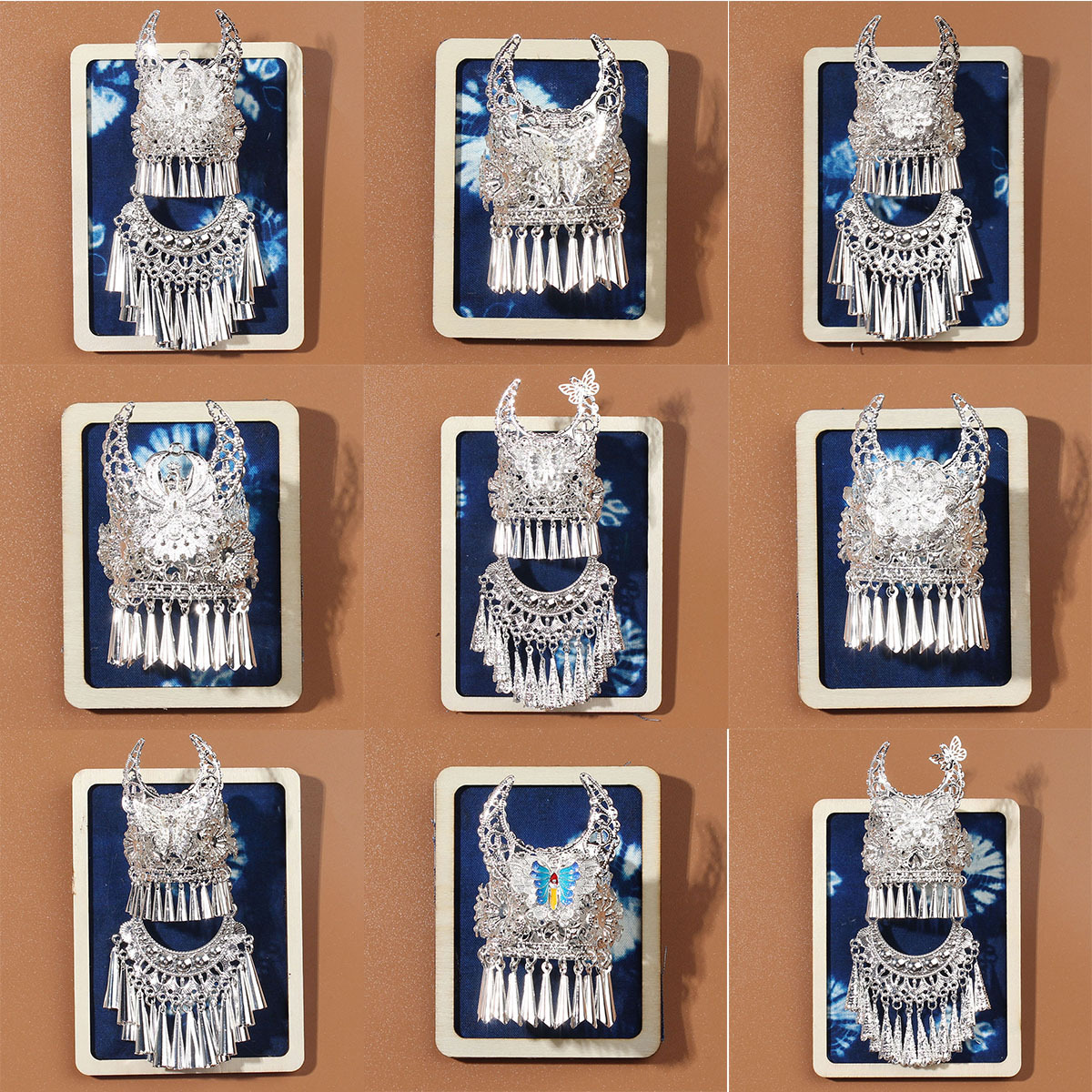 云南贵州凤凰苗族民族特色磁吸文创扎染冰箱贴旅游伴手创意纪念品