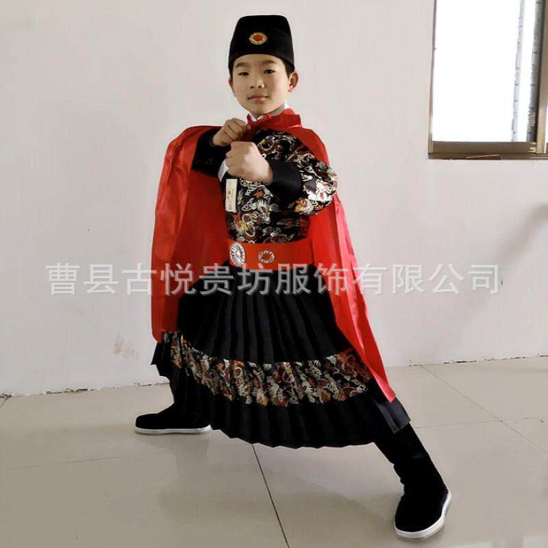 锦衣卫飞鱼服明制男童古装小男孩