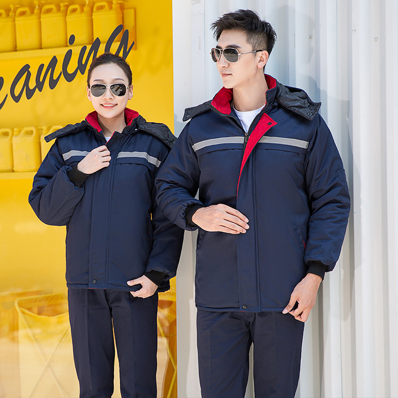 工作服棉服棉衣防寒服冬季中长
