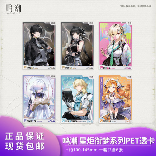 鸣潮 星炬衔梦系列PET透卡套组 西格莉卡陆赫斯 库洛游戏