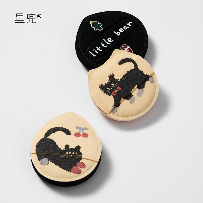 星兜鼓鼓粉扑粉底用棉花糖粉扑