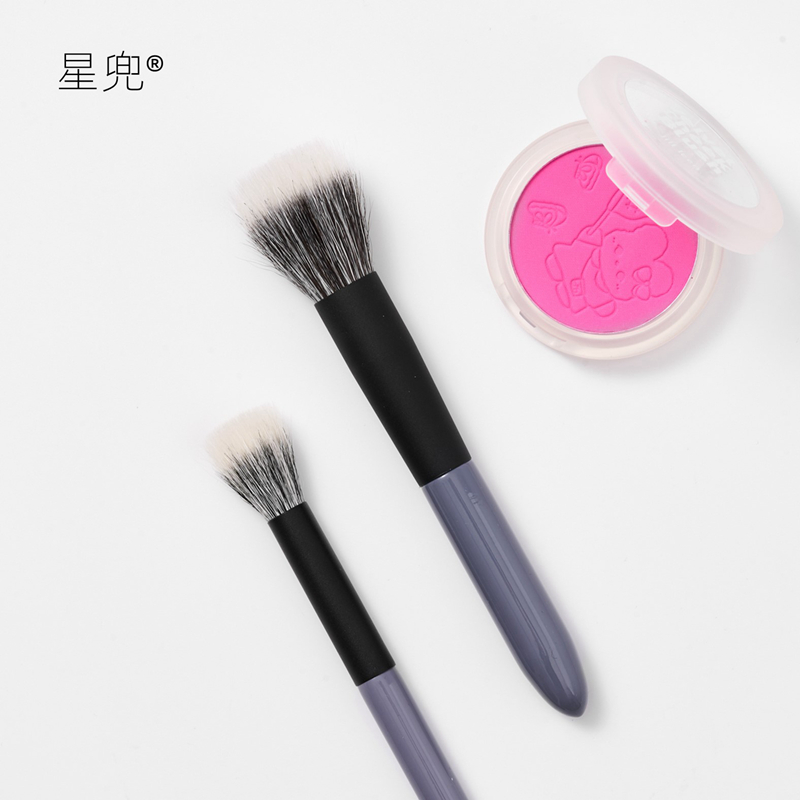 星兜小胖紫羊毛点彩刷腮红刷