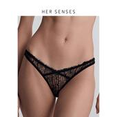 何识极织系列舒适蕾丝网布中腰三角裤 HER SENSES P142