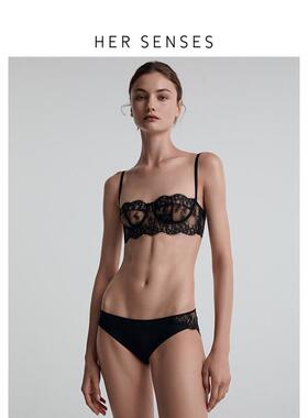 HER SENSES/何识悦己系列列维斯蕾丝宽比钢圈文胸B139