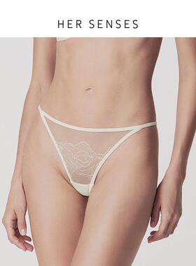 HER SENSES/何识独白系列奥地利浪漫刺绣低腰刺绣T裤P130