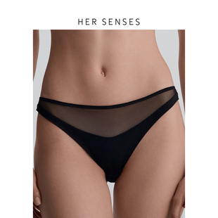 HER SENSES/何识重构系列高级感简约中腰三角裤P149