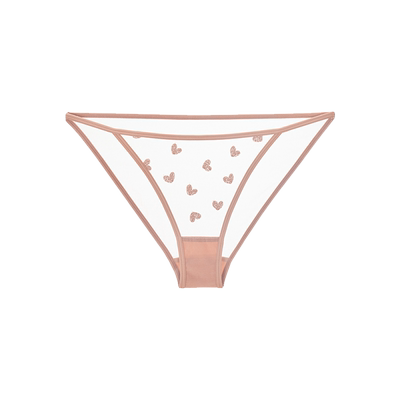 HERSENSES爱心刺绣低腰三角裤