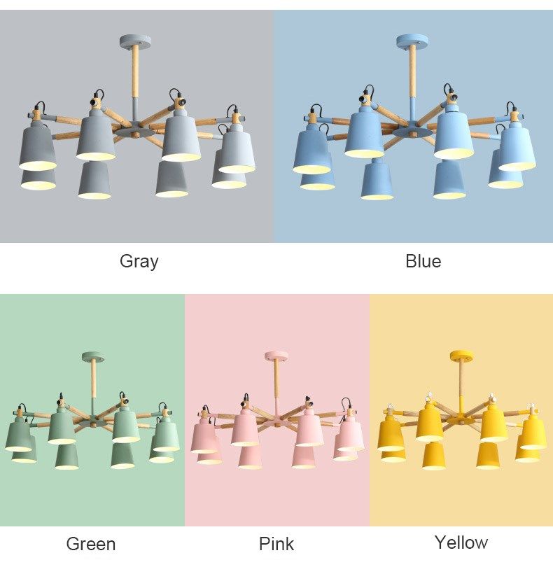 ceiling chandelier 3/5/6/8 lights living room led chandelier