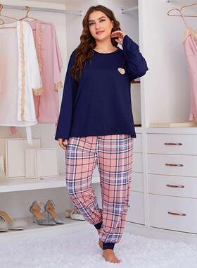winter fat women plus size warmer thermal pajamas suit set s