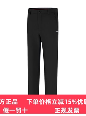 HELIX喜力克斯高尔夫男士裤子春季运动舒适黑色休闲裤长裤H60718