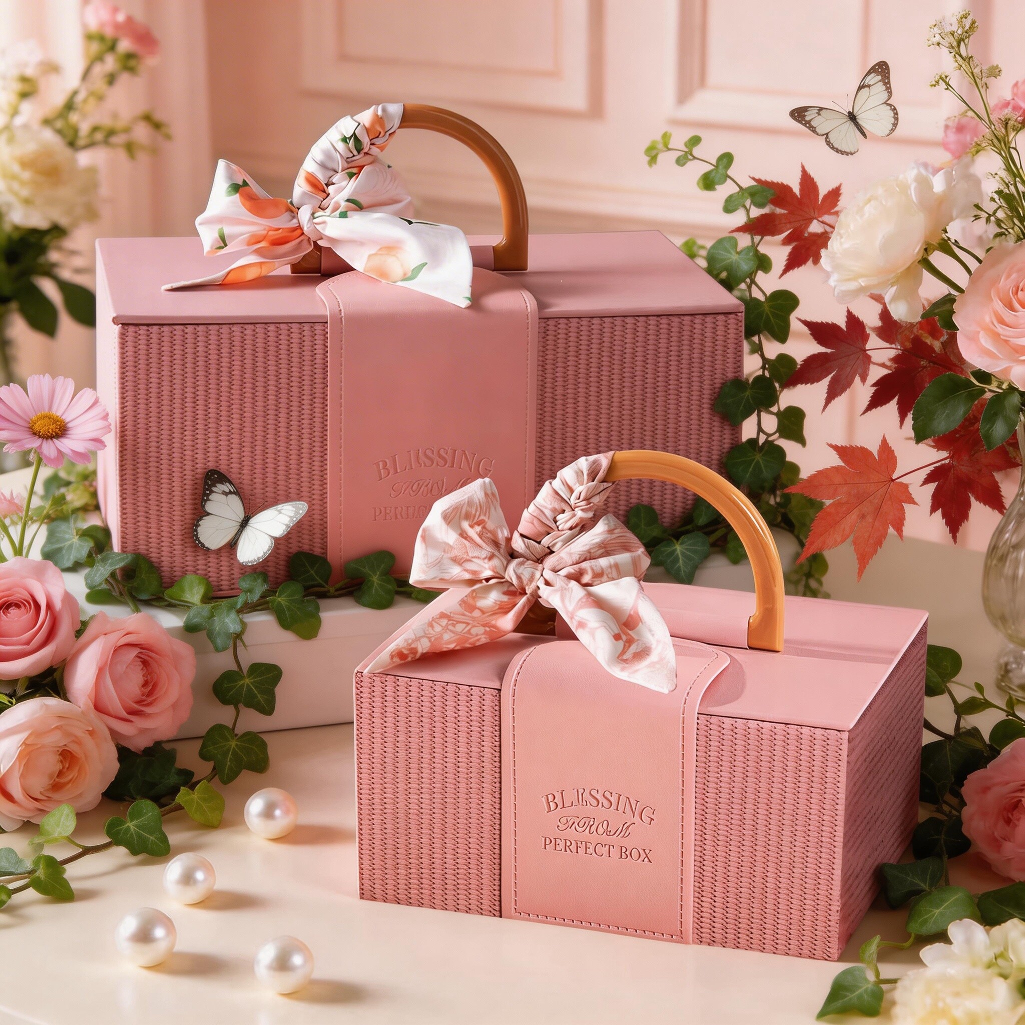 礼物盒伴手礼盒生日礼品盒空盒手提母亲节礼物包装盒子定制礼盒