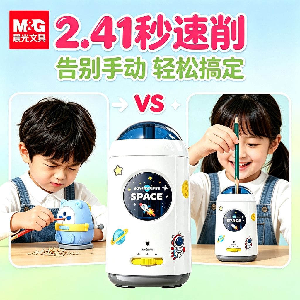 晨光全自动充电削笔机图片