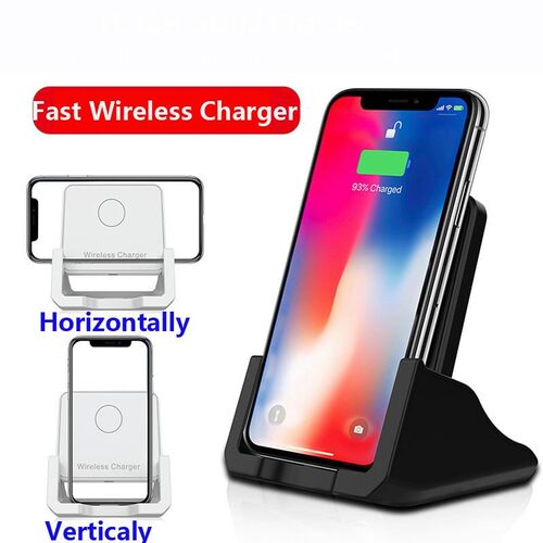 10W QI Wireless Charger Stand For iPhone 12 11 Pro X XS XR