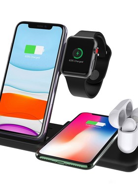 15W 4 in 1 Charging Station for Apple Watch Fast Qi Wireles