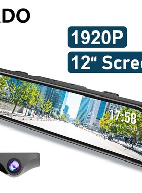 2020 JADO G840S Dashcam FHD Dual 1296P 12 inch Car Dvr Came