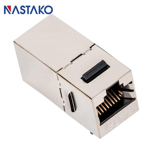 Cat6 Keystone Jack Metal shielded CAT 6 pass-through network