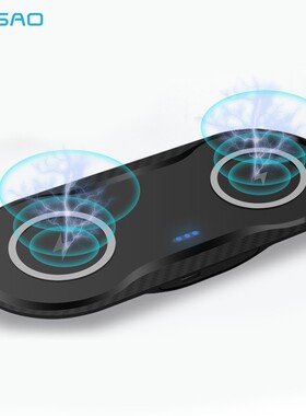 FDGAO 20W Fast Qi Wireless Charger For Samsung S10 S20 Dual