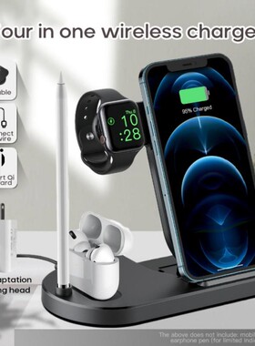 4 in 1 Wireless Charging Stand For Apple Watch 6 to 1 iPhon