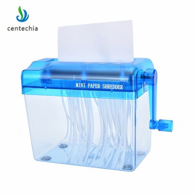 Centechia Mini Manual Paper Shredder Hand Cutting for Paper