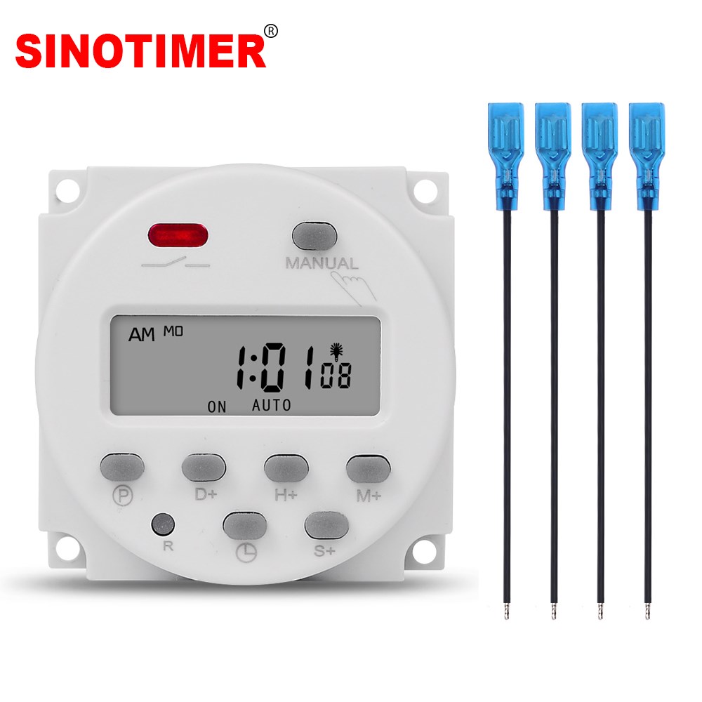 1 Second Interval 5V 12V 24V 110V 220V Digital LCD Timer Swi