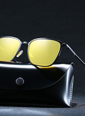 Day Night Sunglasses Men Polarized Glasses Cateye Frame Met
