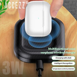 !ACCEZZ 2 in 1 Qi Wireless Charger For Airpods 2 3 Phone Ch