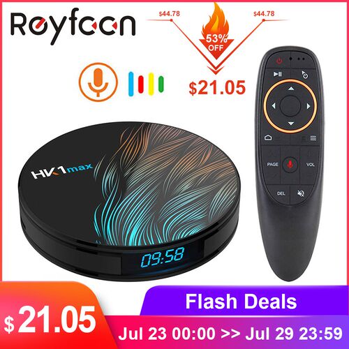 Smart Android 9.0 TV BOX 4GB RAM 64GB HK1 MAX Rockchip RK33
