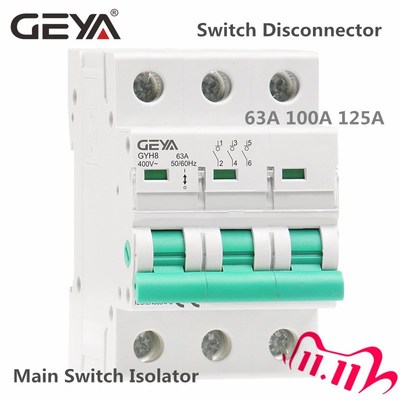 GEYA GYH8 Three Phase Main Switch 63A 100A 125A Isolating s