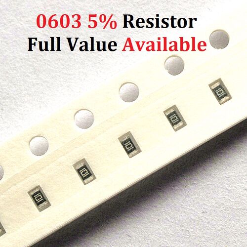 200PCS/lot SMD Chip Resistor 0603 750R/820R/910R/1K/1.1K 5%