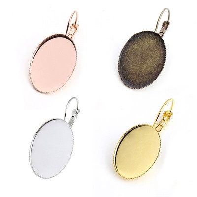 10pcs/lot 6 Colors Earrings Blank Cabochon Base Fit 10x14 1