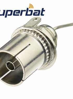Superbat TV(PAL) Jack Bulkhead Straight RF Coaxial Connecto