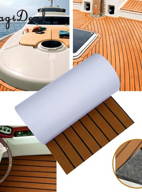 Self-Adhesive 450x2400x6mm EVA Foam Boat Yacht Flooring Teak