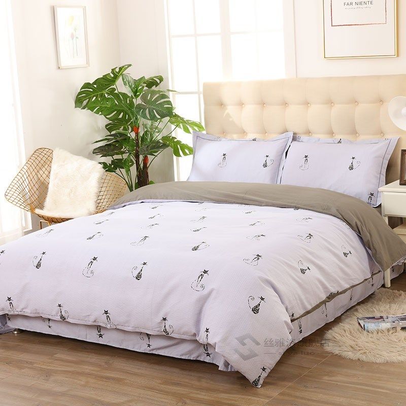 king size bed set  cotton no pilling bed cotton set incl