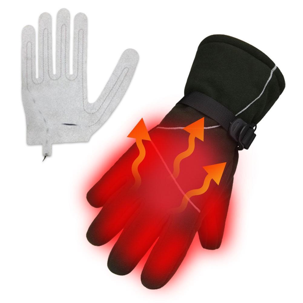 New 1Pc Five finger Gloves DC Electric Heating Pads Lithium
