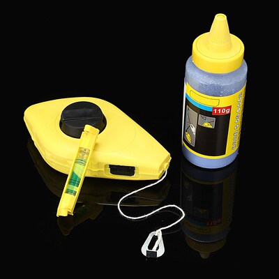 3Pcs 30m Chalk Line Manual Ink Marker Measure Line Hand Reel