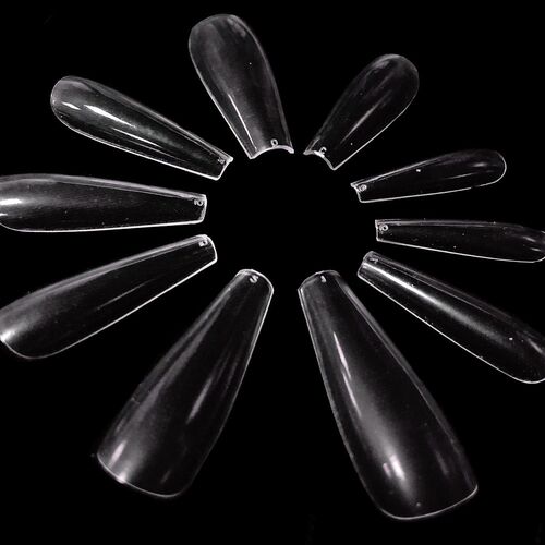 100pcs Long Ballerina Full Nail Tips Acrylic Press on Fake