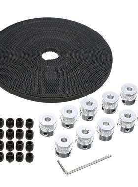 10M GT2 Timing Belt Timing Belt +10 Gear Pulley for RepRap 3
