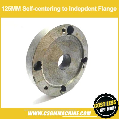 125mm self centering chuck to 4-jaw independent chuck flange