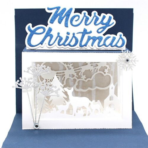 Pop Up Window Card Metal Cutting Dies Stencils for DIY Scra