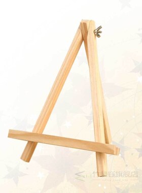 2Pcs Mini Easels Wood Calendar Display Rack Triangle Easels
