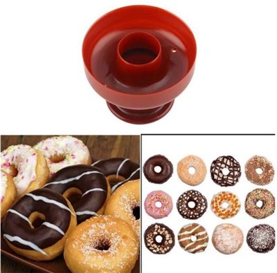 1Pc Plastic Waffle Donut Maker Cutter Flower Shape Dispenser