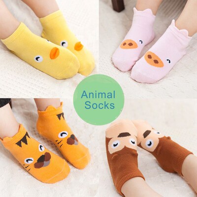 4 Pairs Kids Boys Girls Socks Children Baby Toddler Fashion