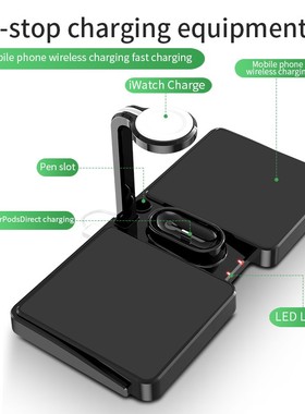 10W Qi Fast Wireless Charger Stand For iPhone 12 11 XR X 8