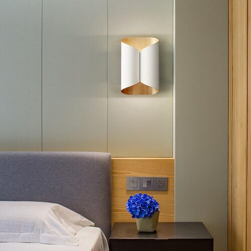 American Light Luxury LED Wall Lamp Living Room White Wall L