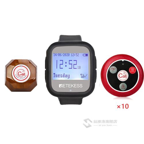 TD106 Restaurant Pager Waiter Nurse Queue Wireless Calling S