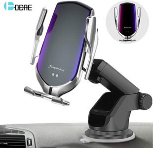 DCAE 10W Qi Wireless Car Charger Automatic Infrared Sensor