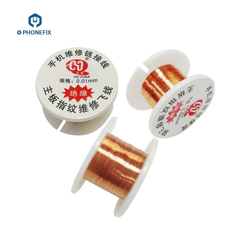 PHONEFIX 0.01mm 0.02mm Insulated Copper Link Wire PCB Repair