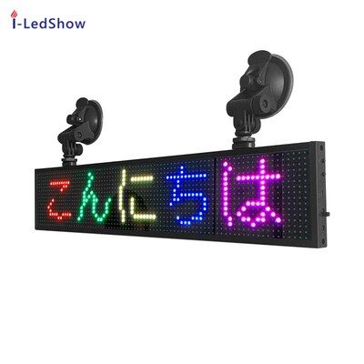 P5 ltra thin 16*96 Full Color Car LED sign Display Board ind