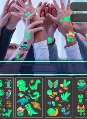 1pcs Tattoo Stickers Luminous Child Kid Temporary Fake Tatt